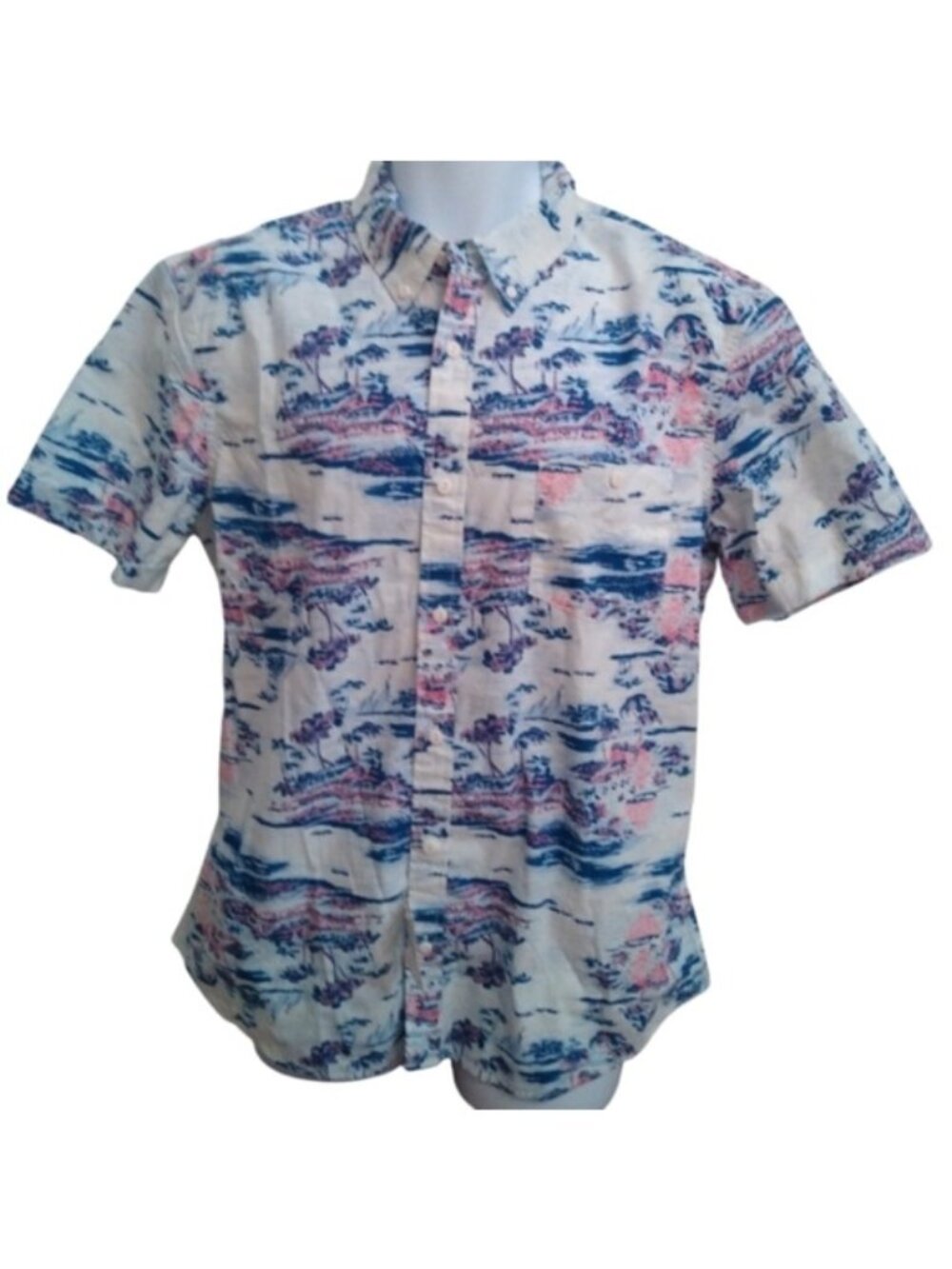 Wallin & Bros. Island Paradise Button Down Shirt, size XL